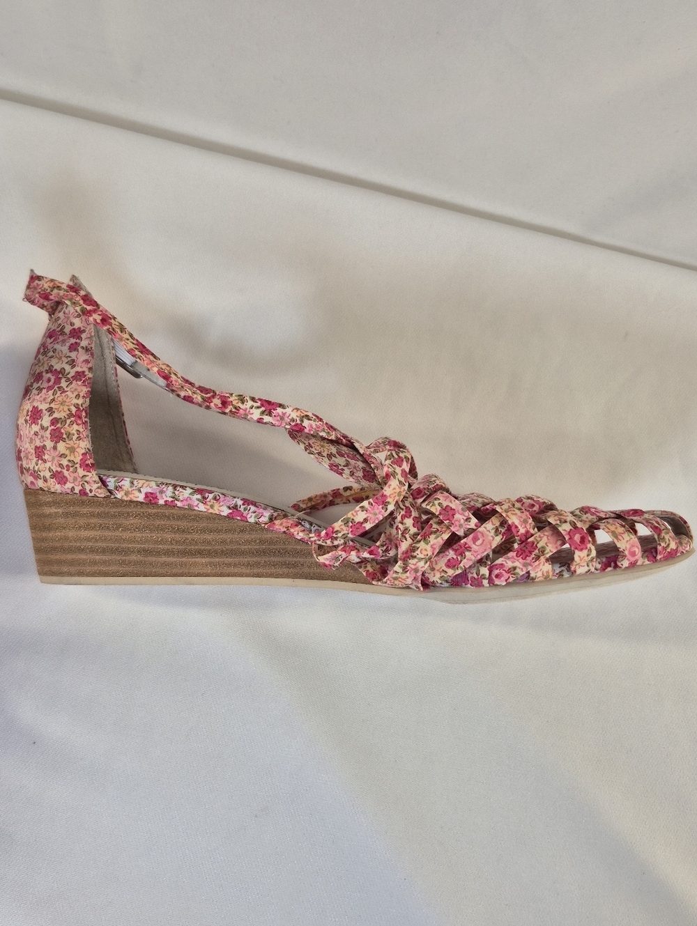 Jeffrey Campbell Women's 10 Kithira Micro Wedge Sandals Pink Sandals Shoes NEW - Picture 7 of 10